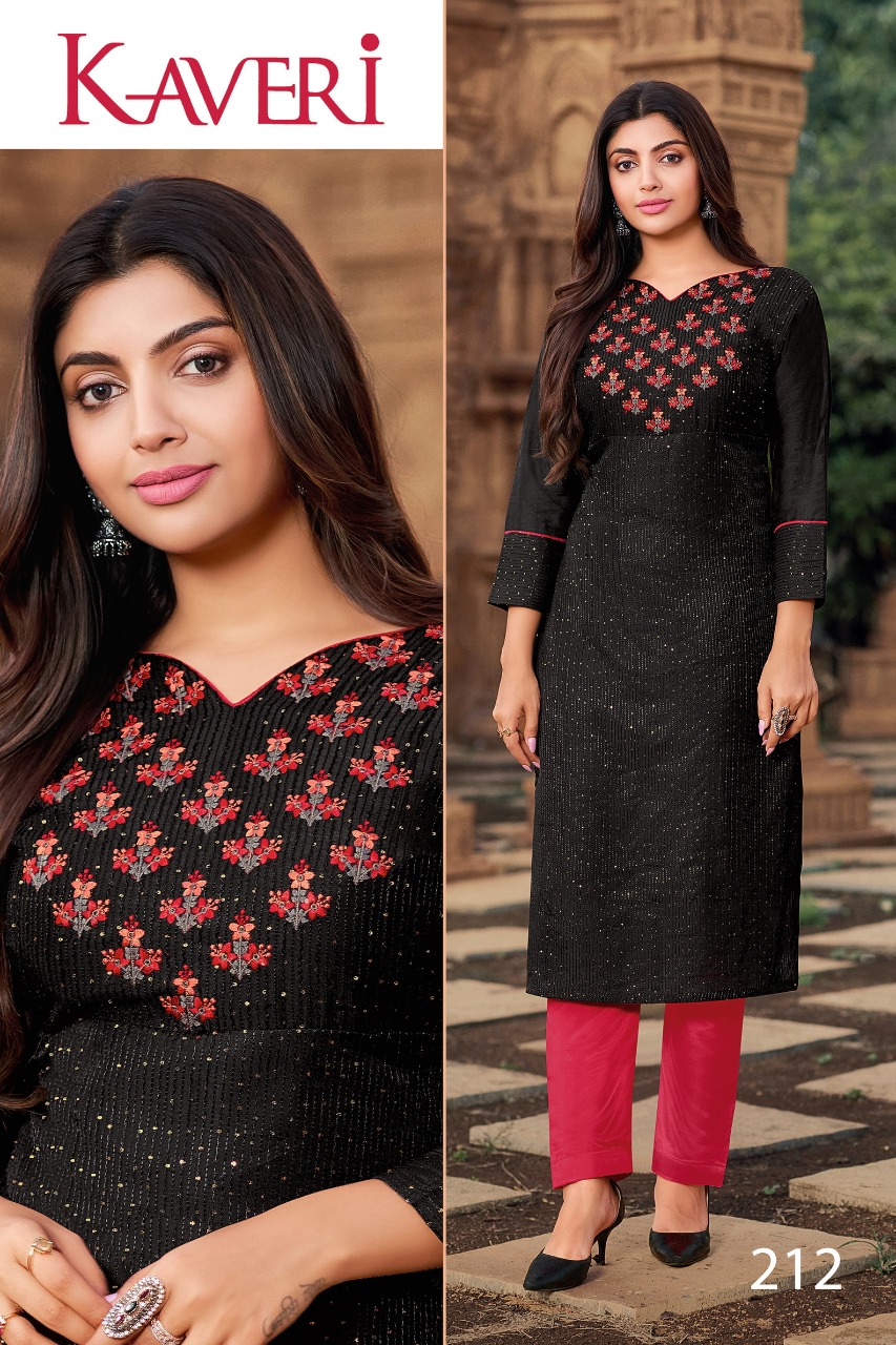 kayce trendz kaveri silk  new and modern style kurti catalog