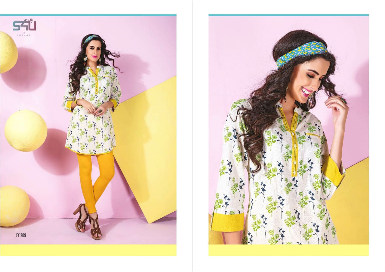S4U BY SHIVALI FOREVER YOUNG 2 BEAUTIFULL SHORT TOP KURTIES COLLECTION