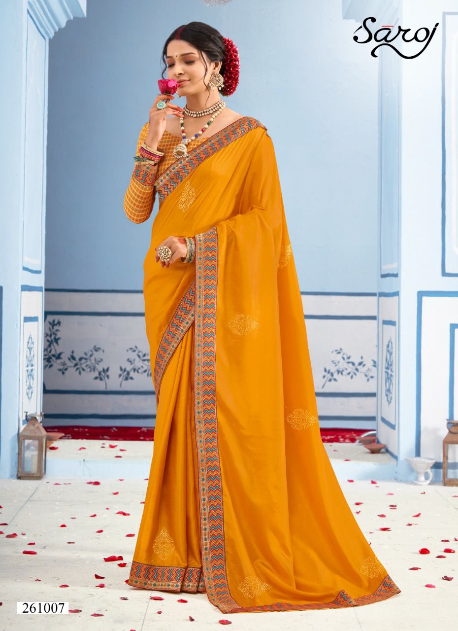 saroj saree namasvi silk astonishing saree catalog