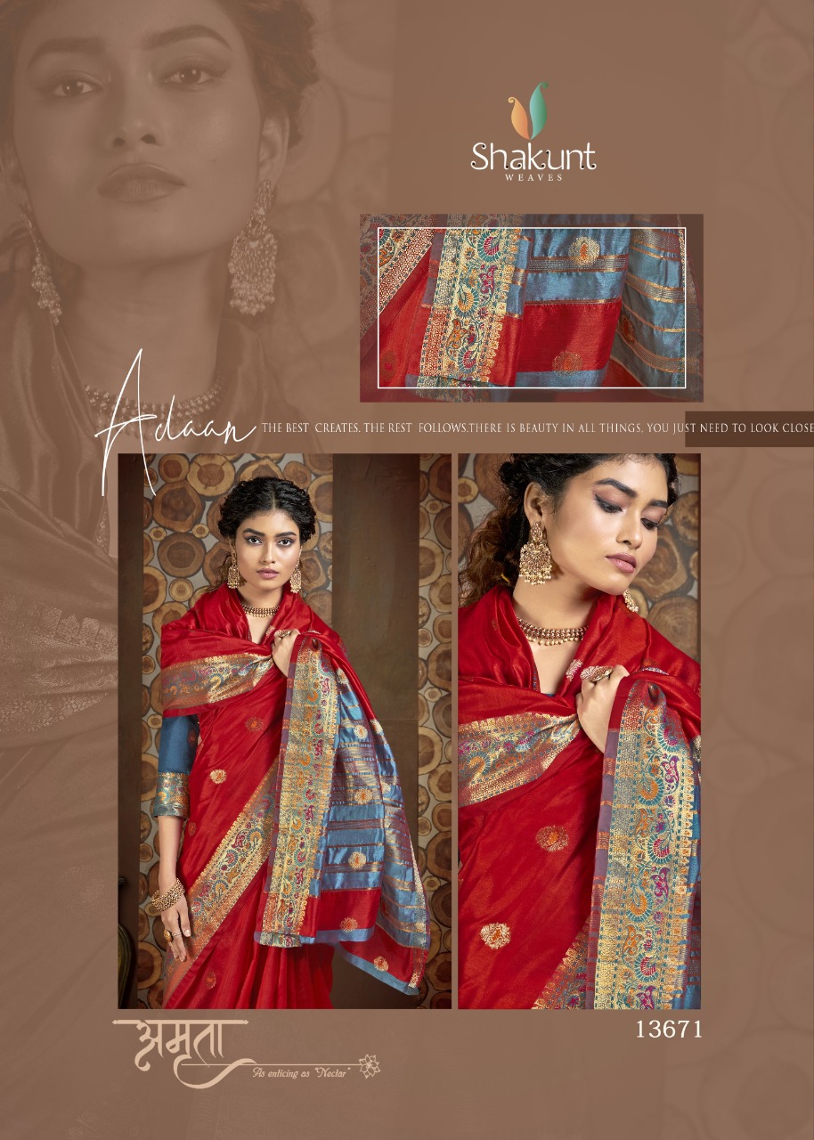 shakunt weaves yanshika cotton catchy look saree catalog