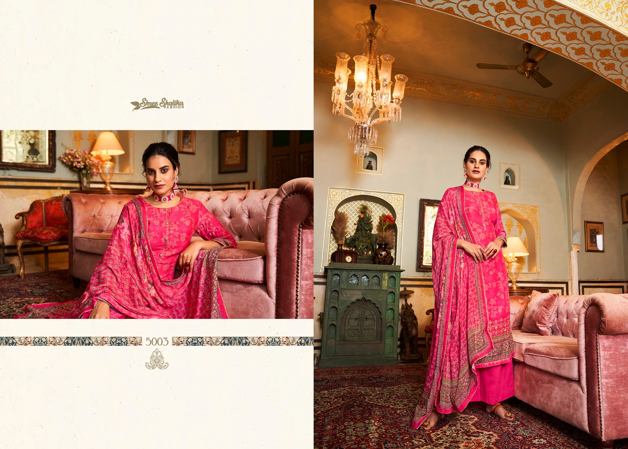 shree shalika raabta maslin  festive look salwar suit catalog