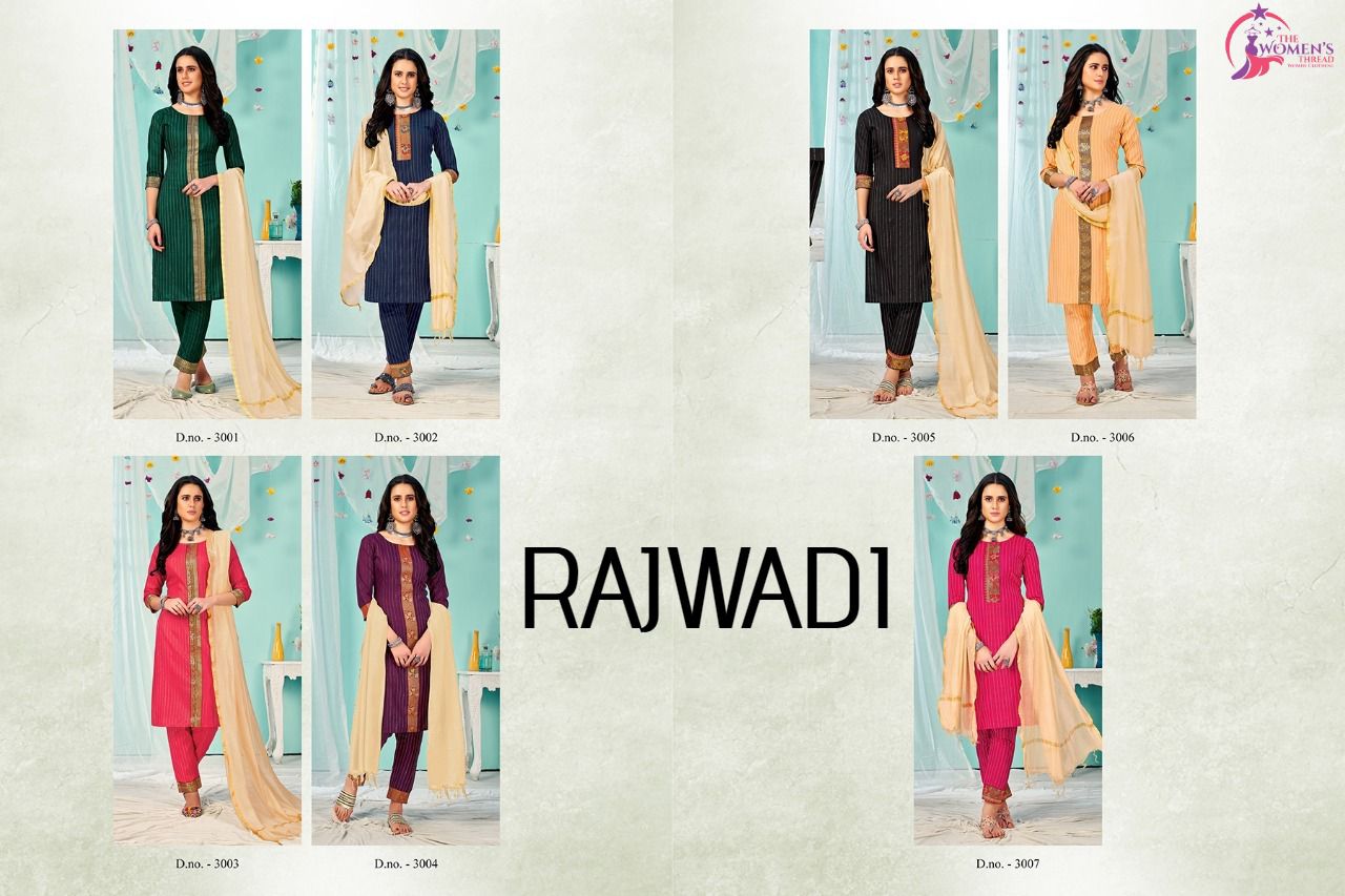 The womens thread  rajwadi cotton elegant top bottom with duaptta catalog