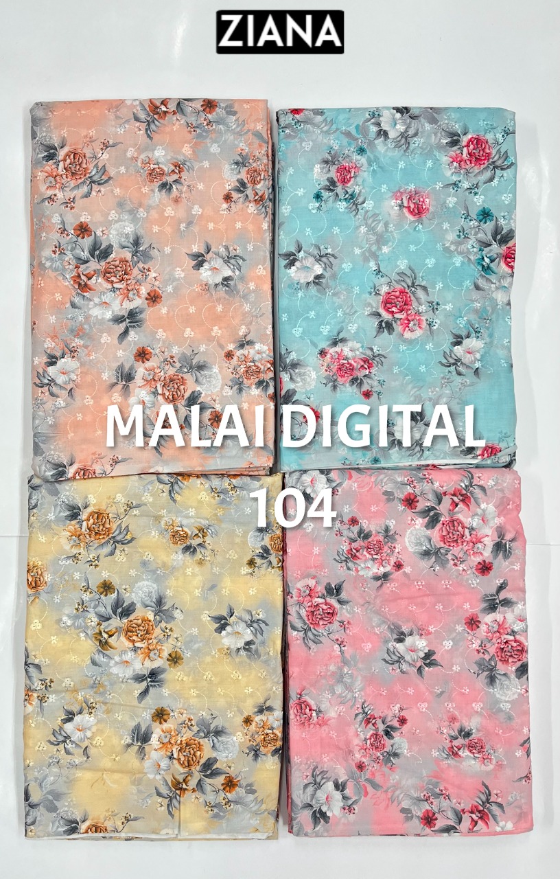 ziana malai digital 104 cotton catchy look salwar suit colour set