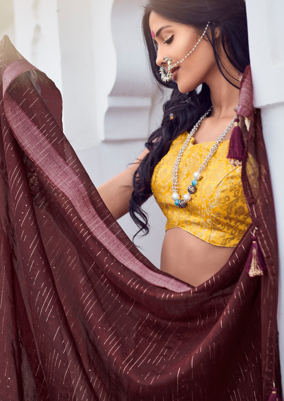 lt fashion shaze linen silk regal look saree catalog