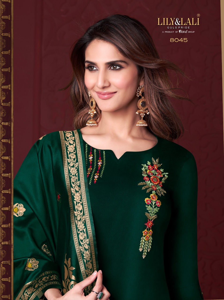 lily and lali modal new and modern style top with bottom and dupatta catalog