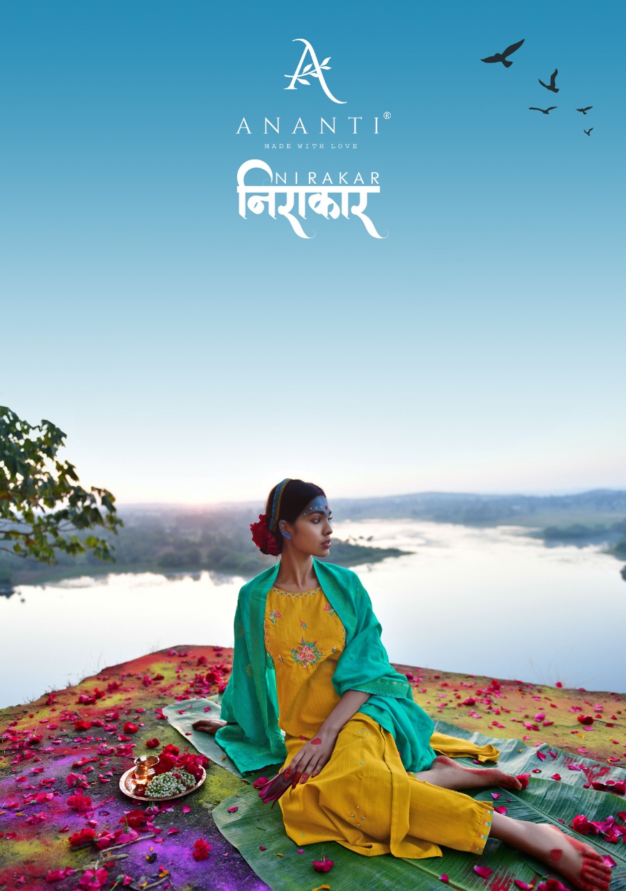 ananti nirakar silk gorgeous look top bottom with dupatta catalog