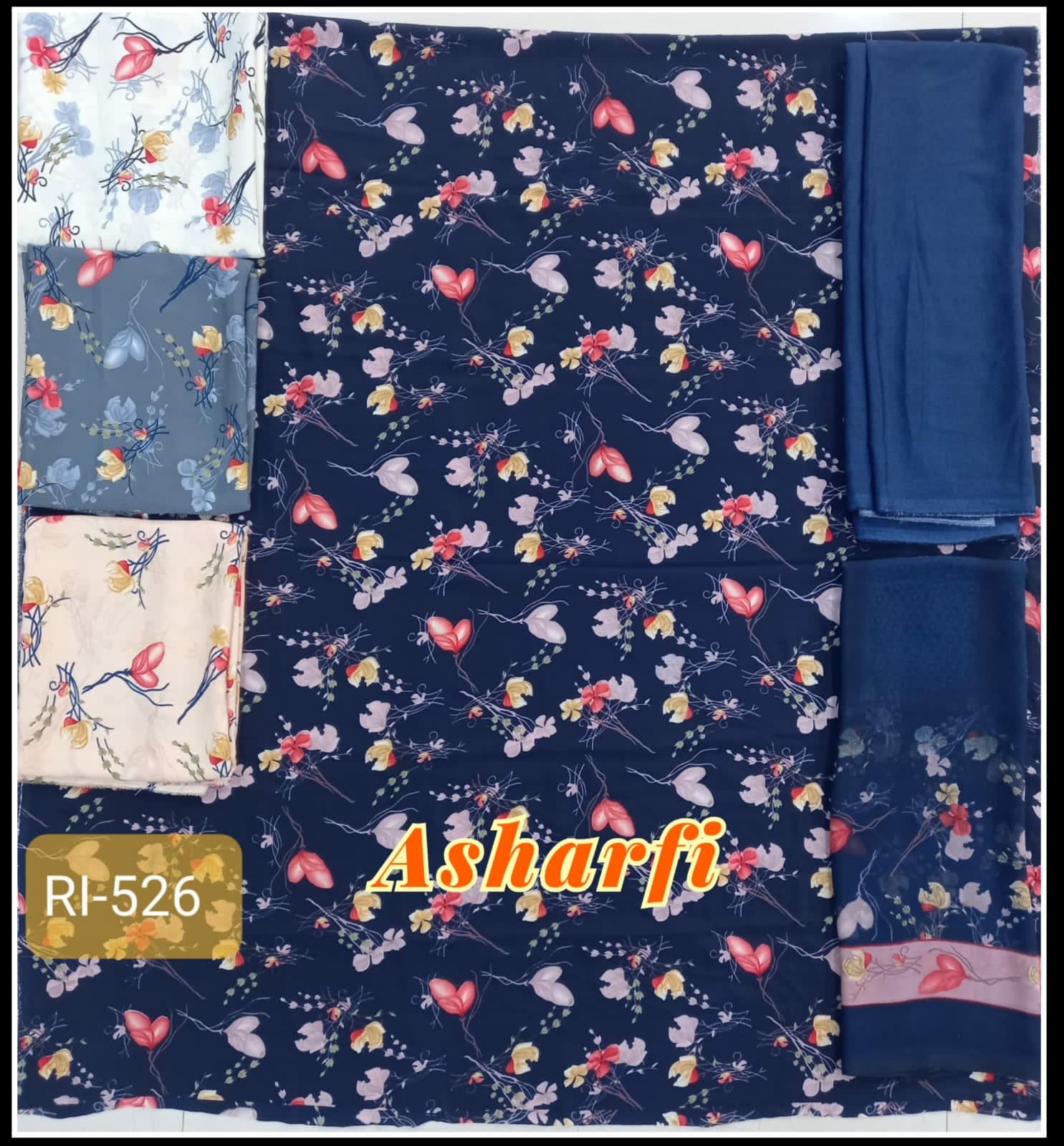asharfi collection french crape print suit crape exclusive print salwar suit catalog