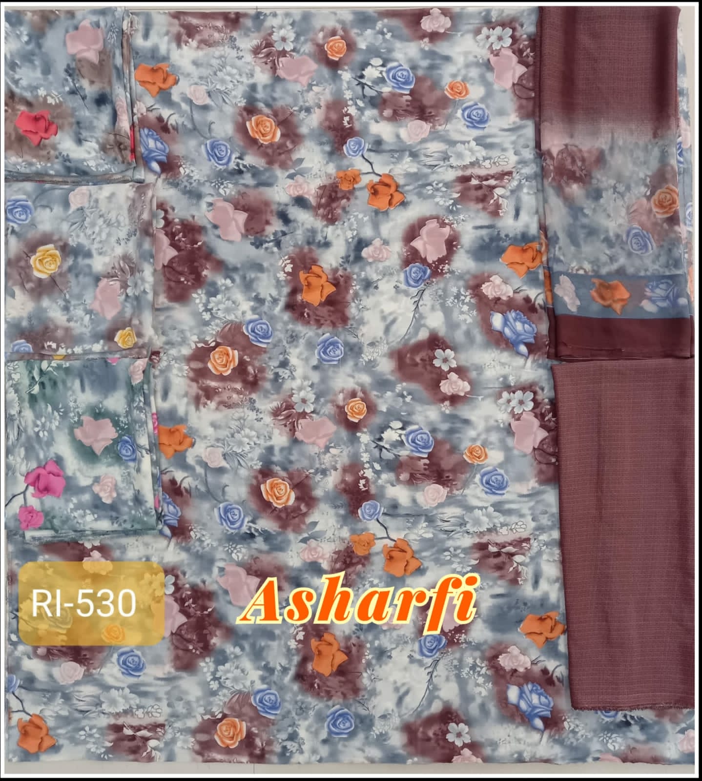 asharfi collection french crape print suit crape exclusive print salwar suit catalog
