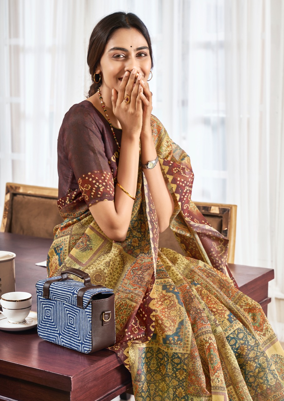 lt fashion viona silk exclusive print saree catalog