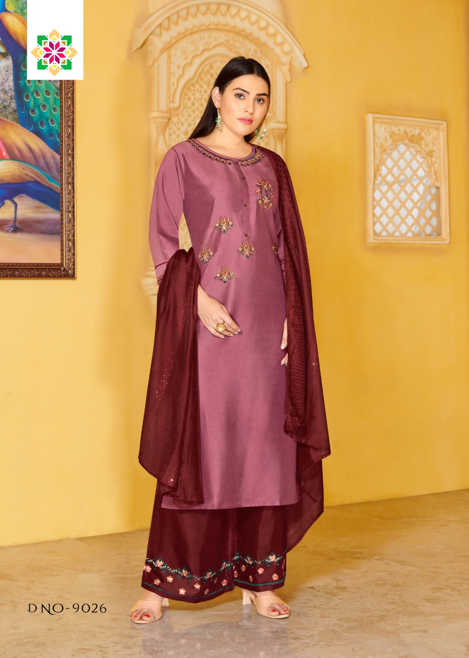 m i textile angel silk new and modern style top bottom with dupatta catalog