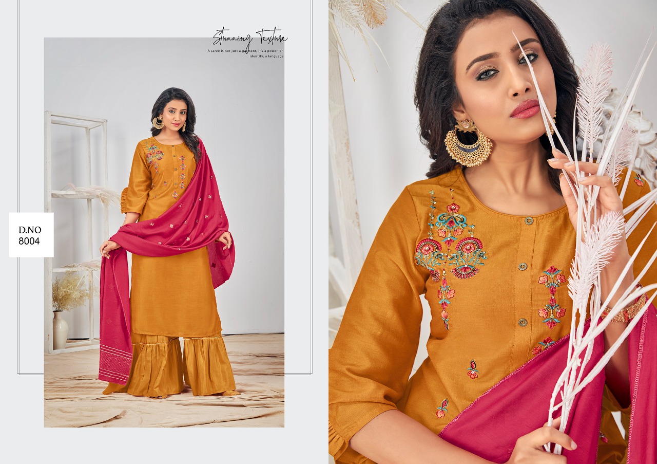 m i textile mili 8 silk new and modern style top bottom with dupatta catalog