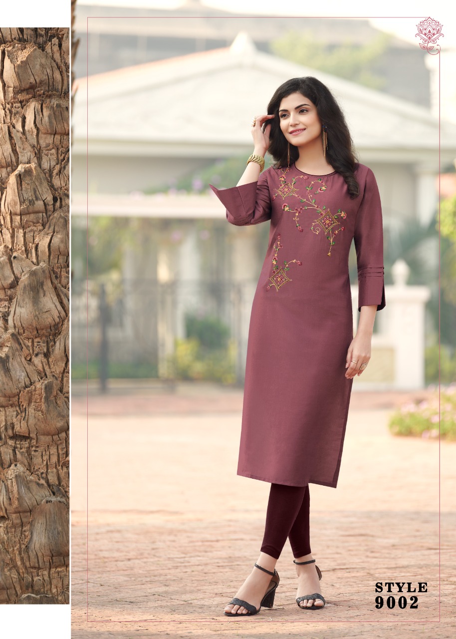 m i textile mili 9 fancy silk new and modern style kurti catalog