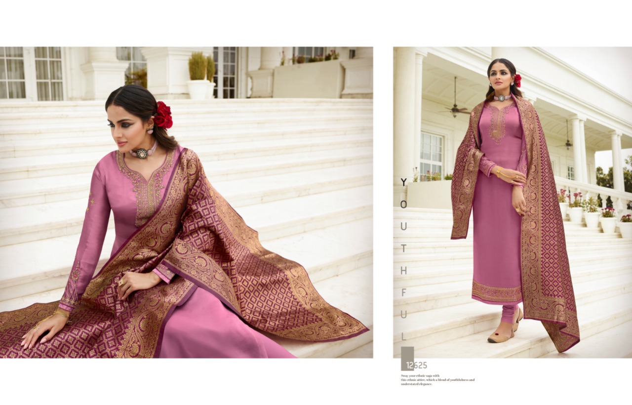 meera trendz zisa banarasi 11 silk astonishing salwr suit catalog