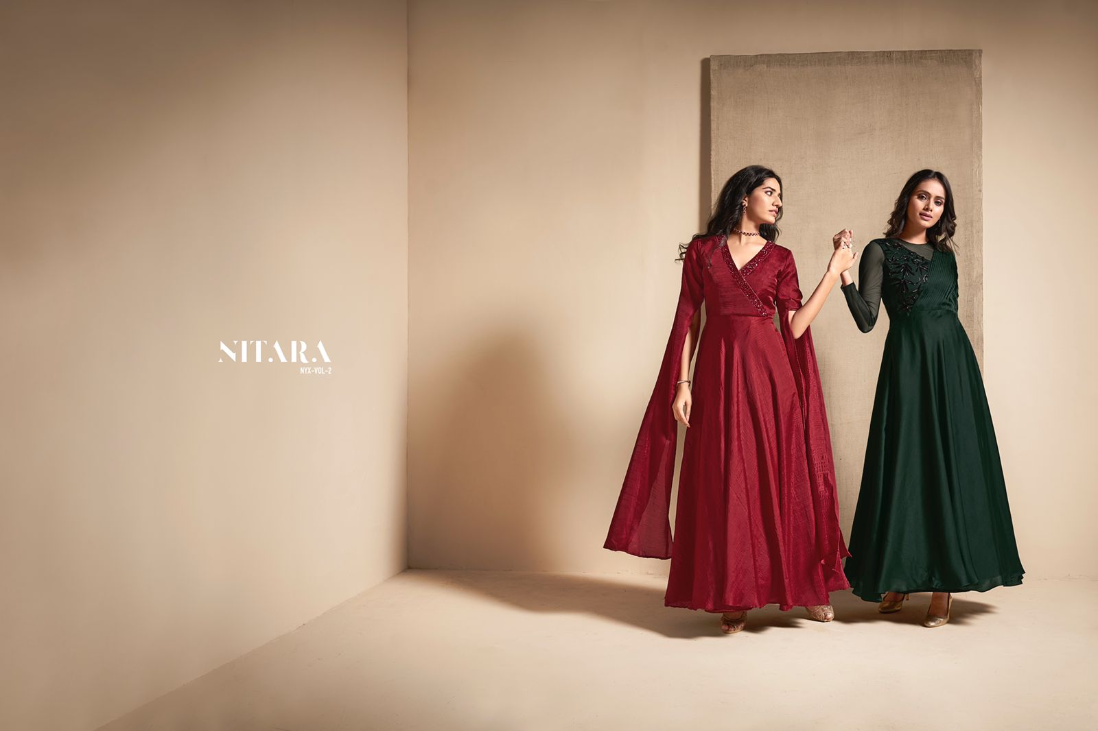 nitara nyx vol 2  silk new and modern style gown catalog