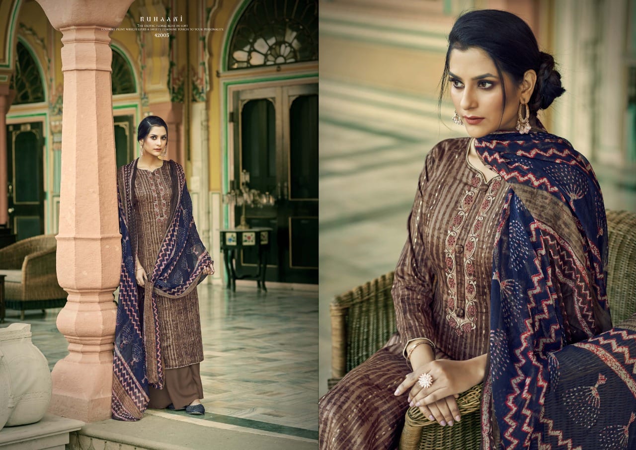 rk gold ruhaani cotton regal look salwar suit catalog