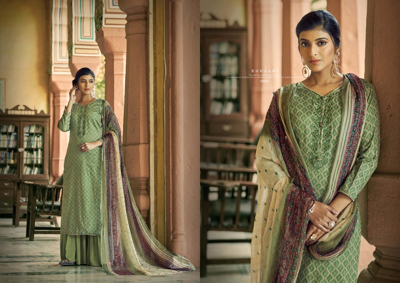 rk gold ruhaani cotton regal look salwar suit catalog