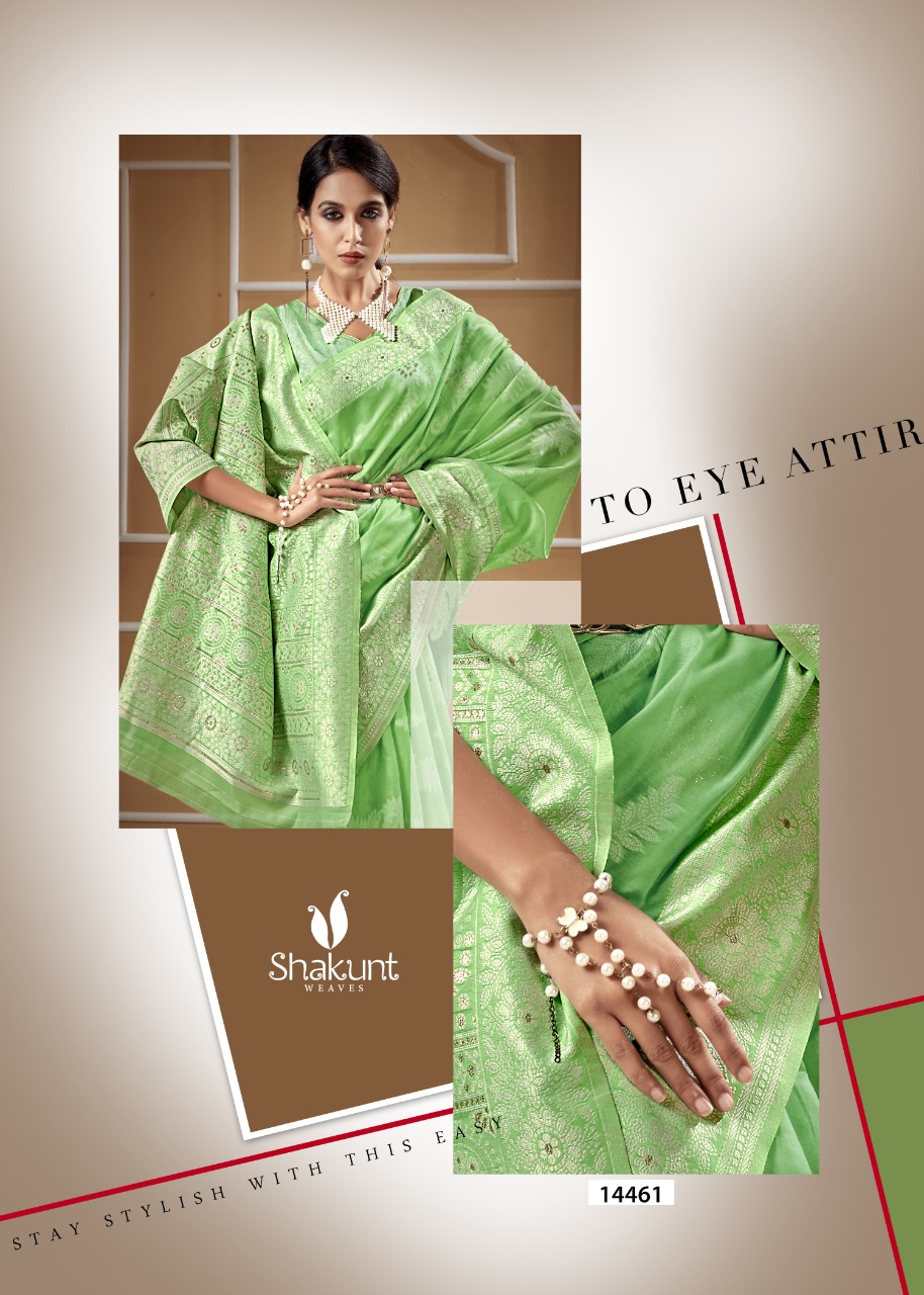 shakunt weaves SKS LINEN 3018 linen gorgeous look saree catalog
