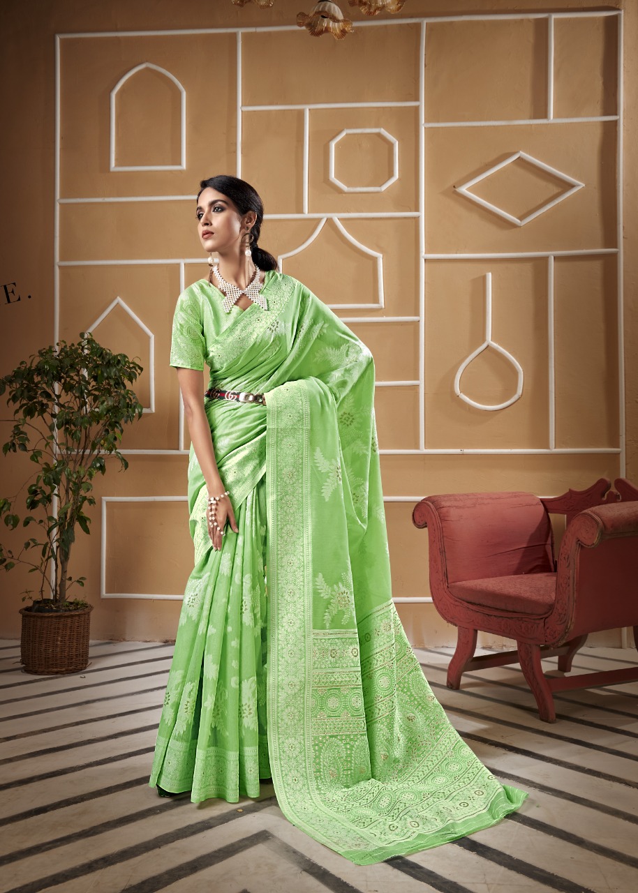 shakunt weaves SKS LINEN 3018 linen gorgeous look saree catalog