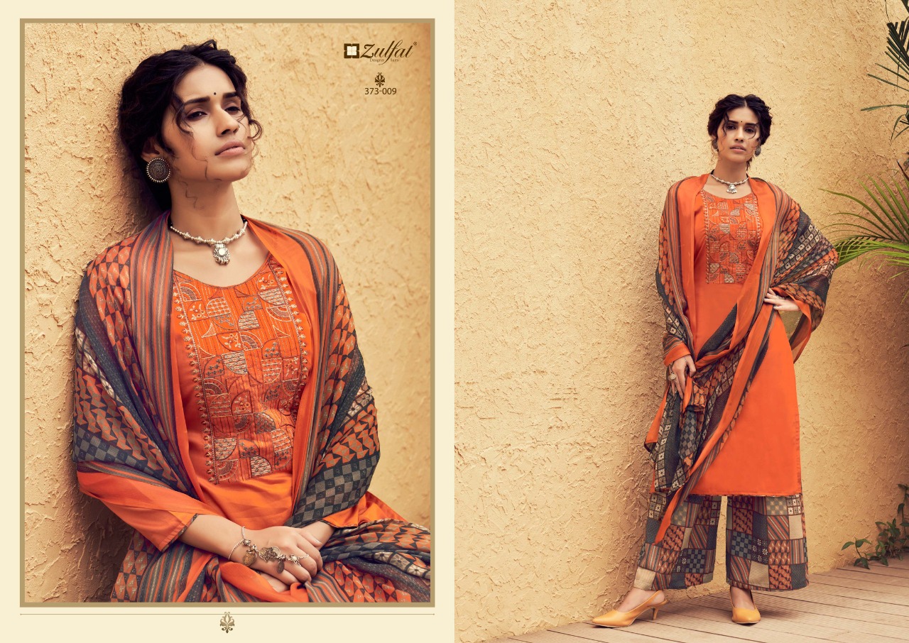 zulfat designer suit mahonia jam cotton attrective print salwar suit catalog