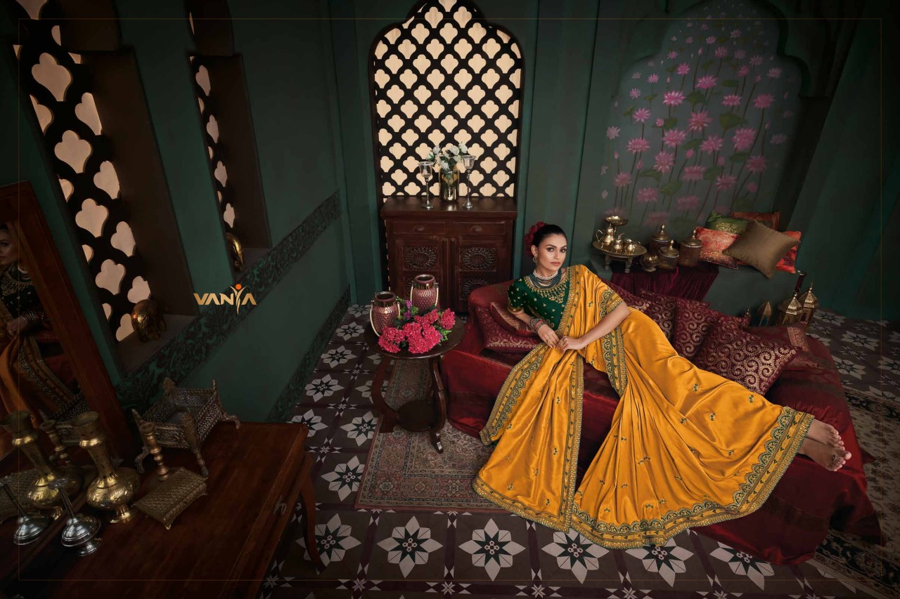 Vanya vanya d no 3101 to 3118 silk regal look saree catalog