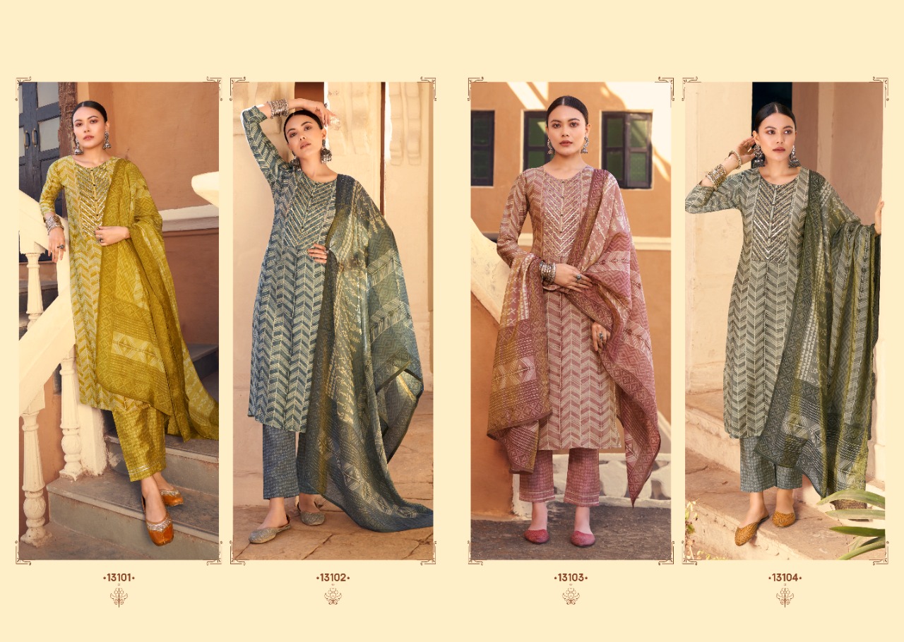 kivi kajree flemingo Pure Modaal Printed exclusive look kurti pant with dupatta catalog