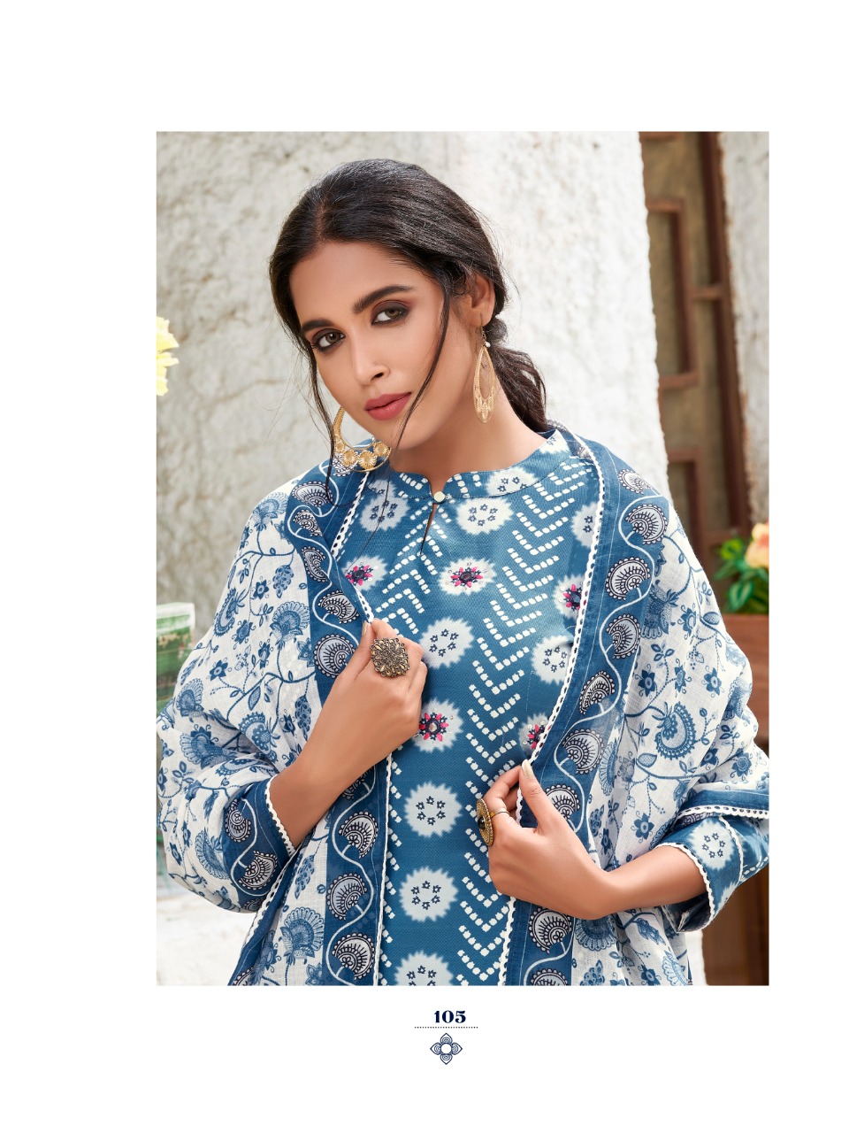 lilly style of india sakira nx muslin exclusive print top pent with dupatta catalog