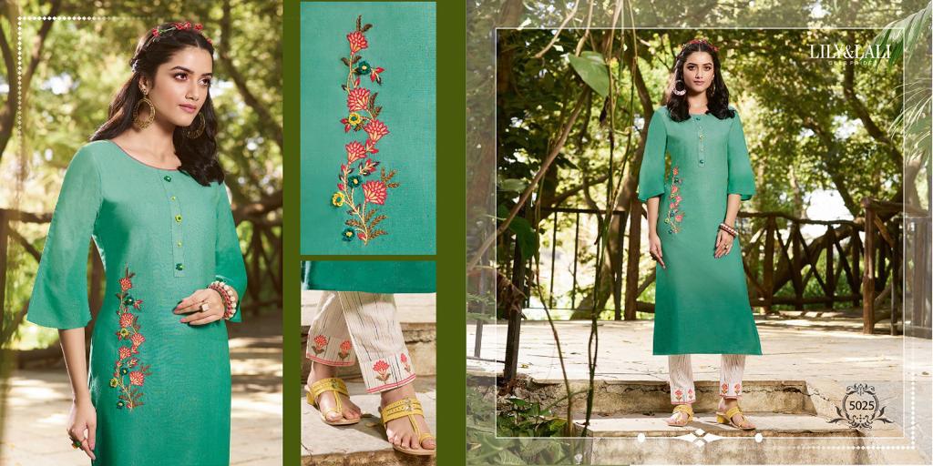 lily and lali modesty cotton graceful look top with pant catalog