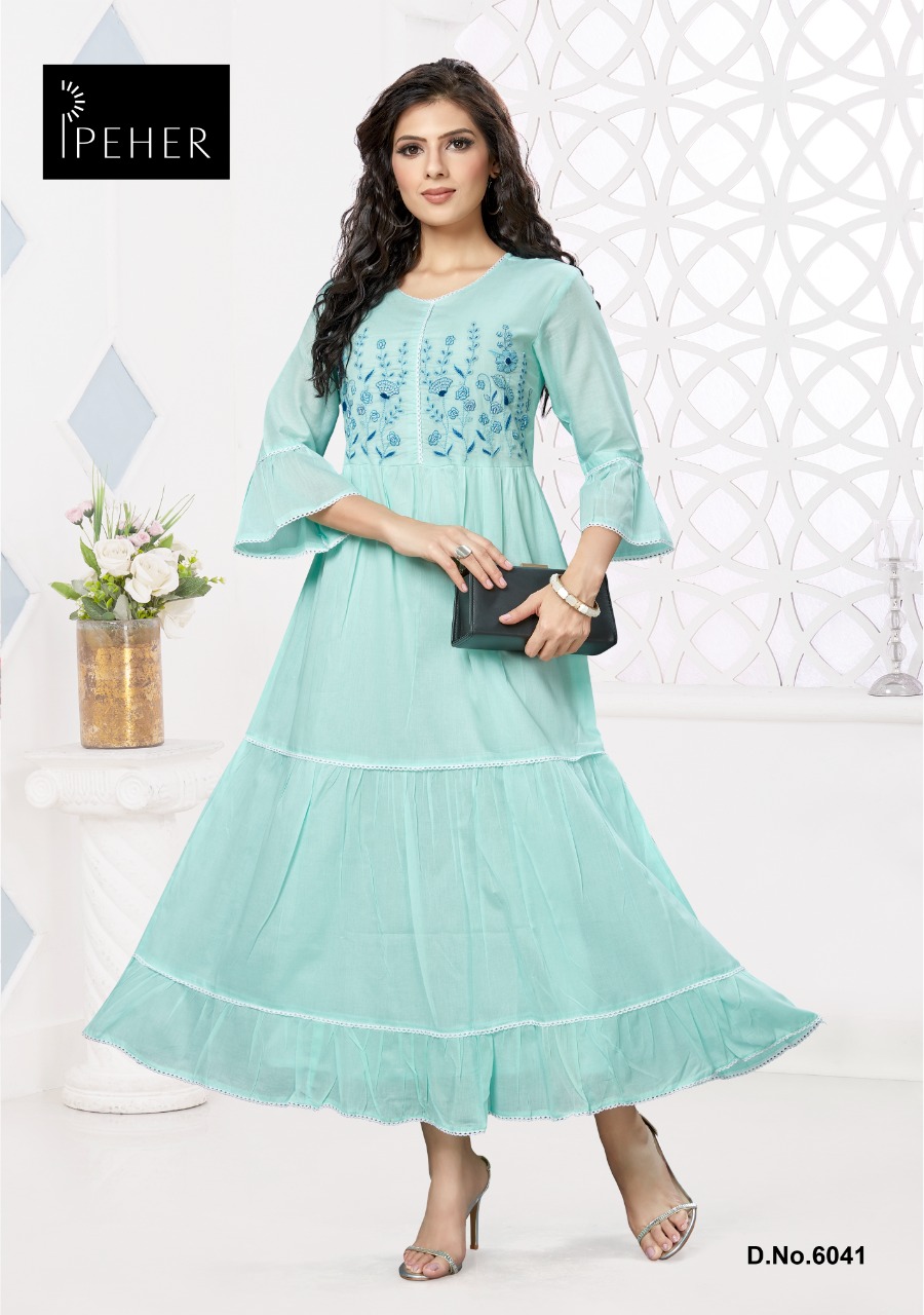 Peher Pick and Choose DNO 6041 cotton innovative look kurti size set
