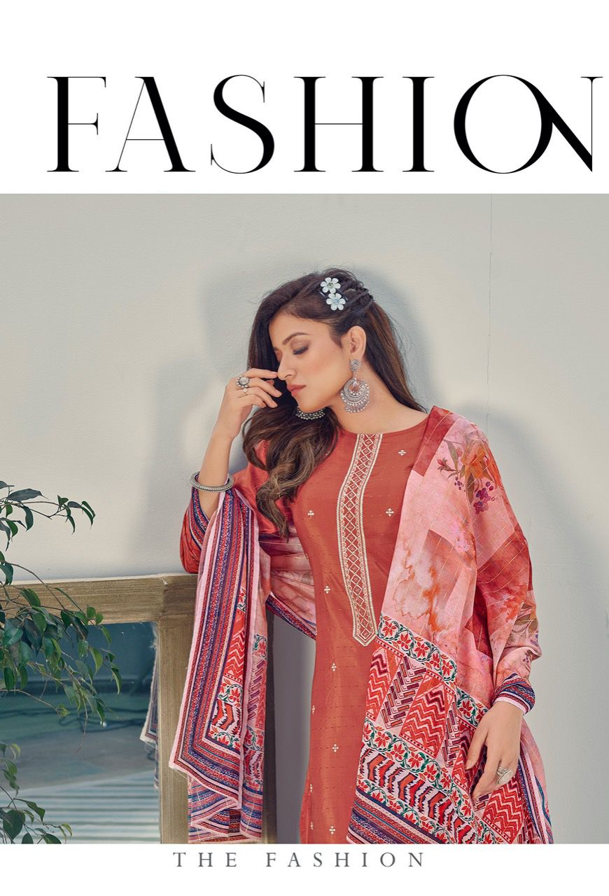 riya designer glamours chinnon gorgeous look top bottom with dupatta catalog