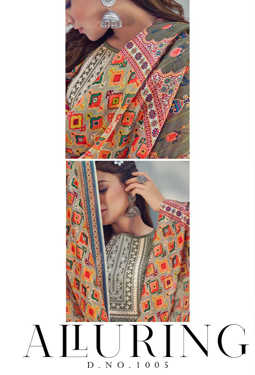riya designer glamours chinnon gorgeous look top bottom with dupatta catalog
