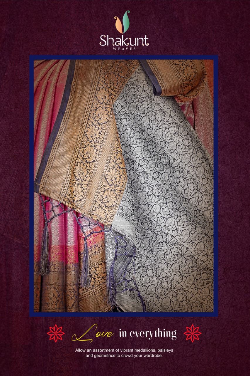 shakunt weaves sks Pure 2120 art silk attractive look saree catalog