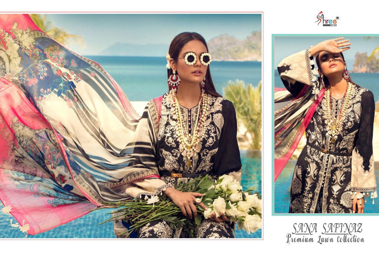 shree fabs sana safinaz premium lawn collection vol 2 cotton authentic fabric salwar suit catalog