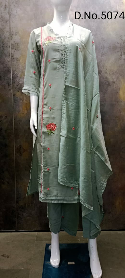 Snapstyle greetings chinon silk innovative look kurti Bottom with dupatta Pick and choose series