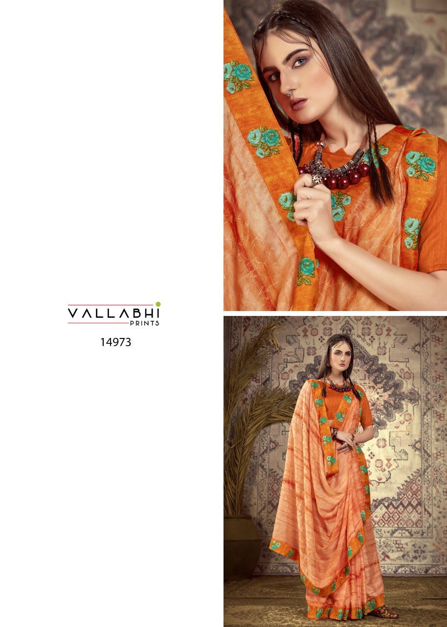 vallabhi print juliana vol 2 chiffon astonishing saree catalog