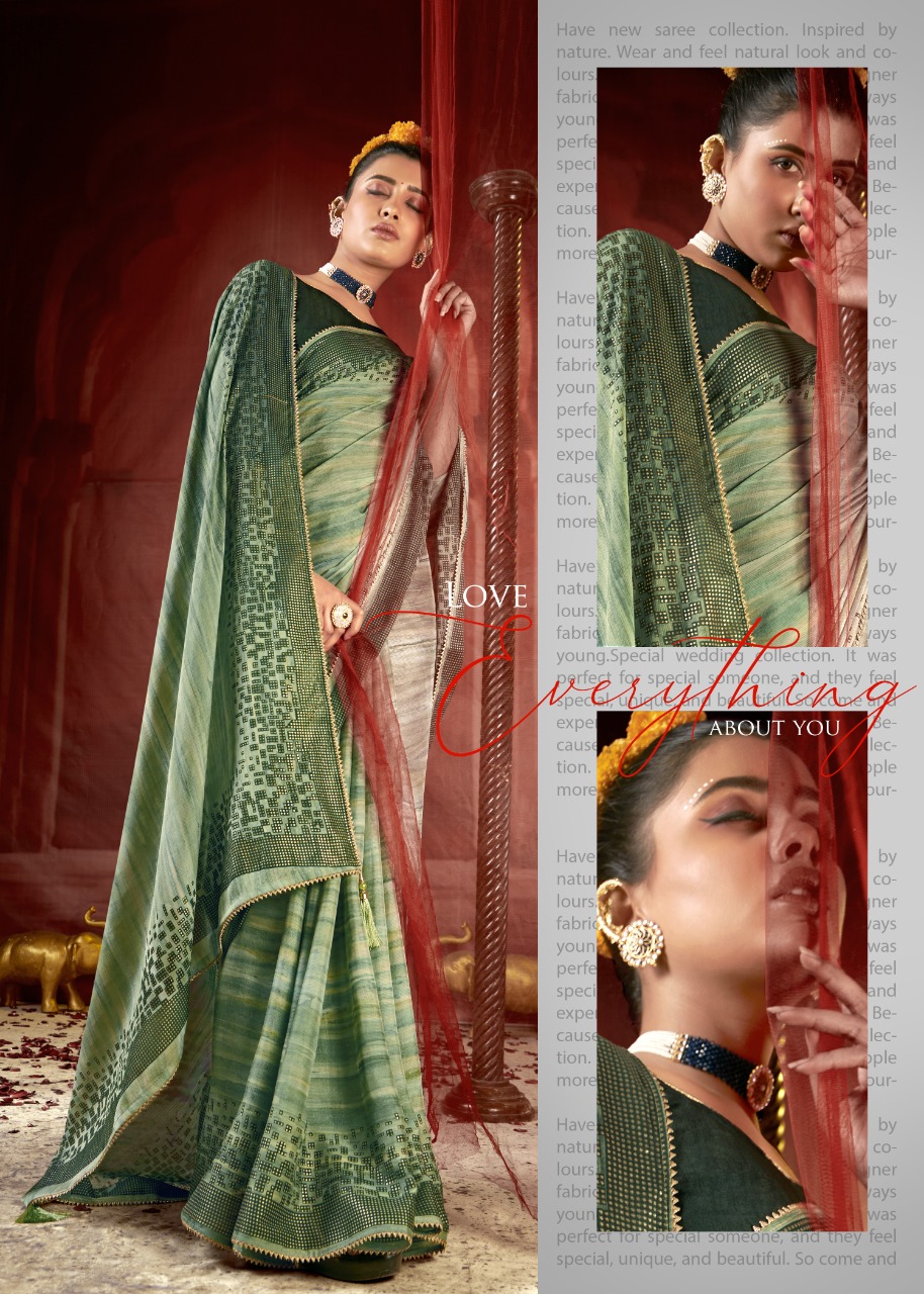 vallabhi print naziya chiffon innovative style saree catalog