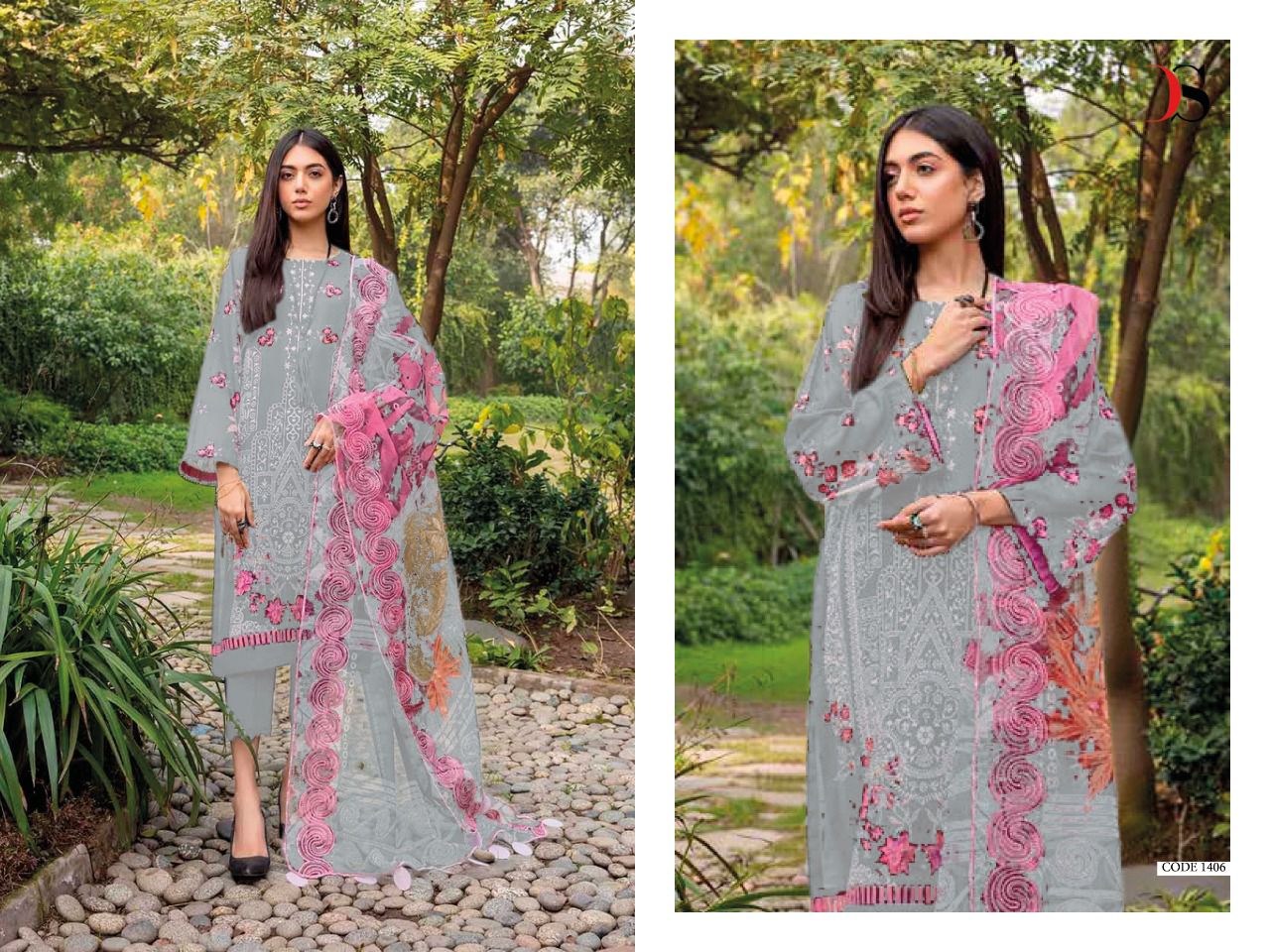 deepsy suit ainq 22  nx cotton attrective print salwar suit with cotton dupatta catalog