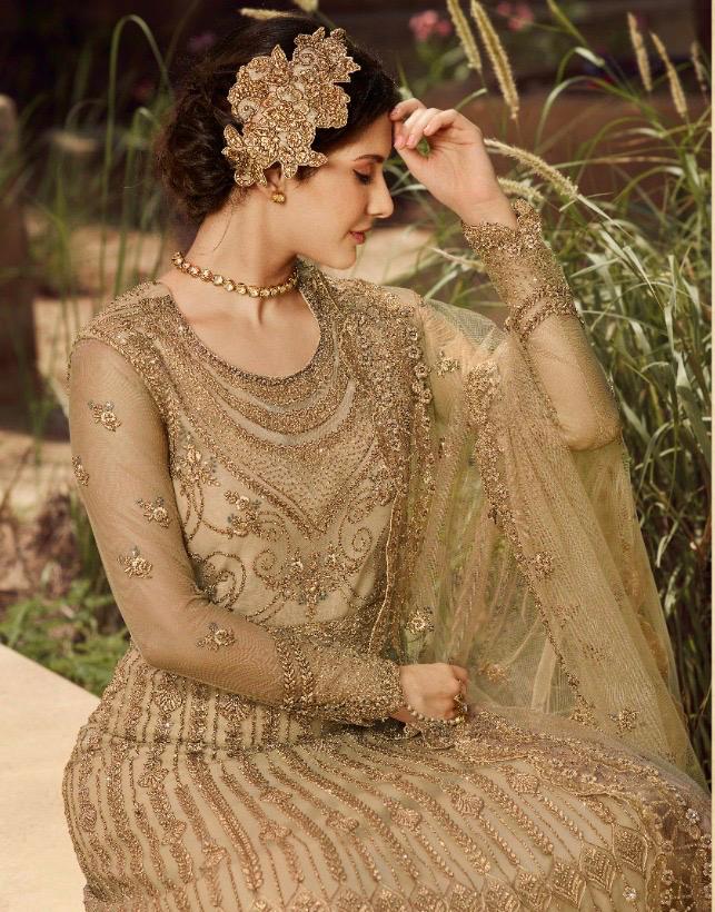glossy amyra shaivi net gorgeous look salwar suit catalog