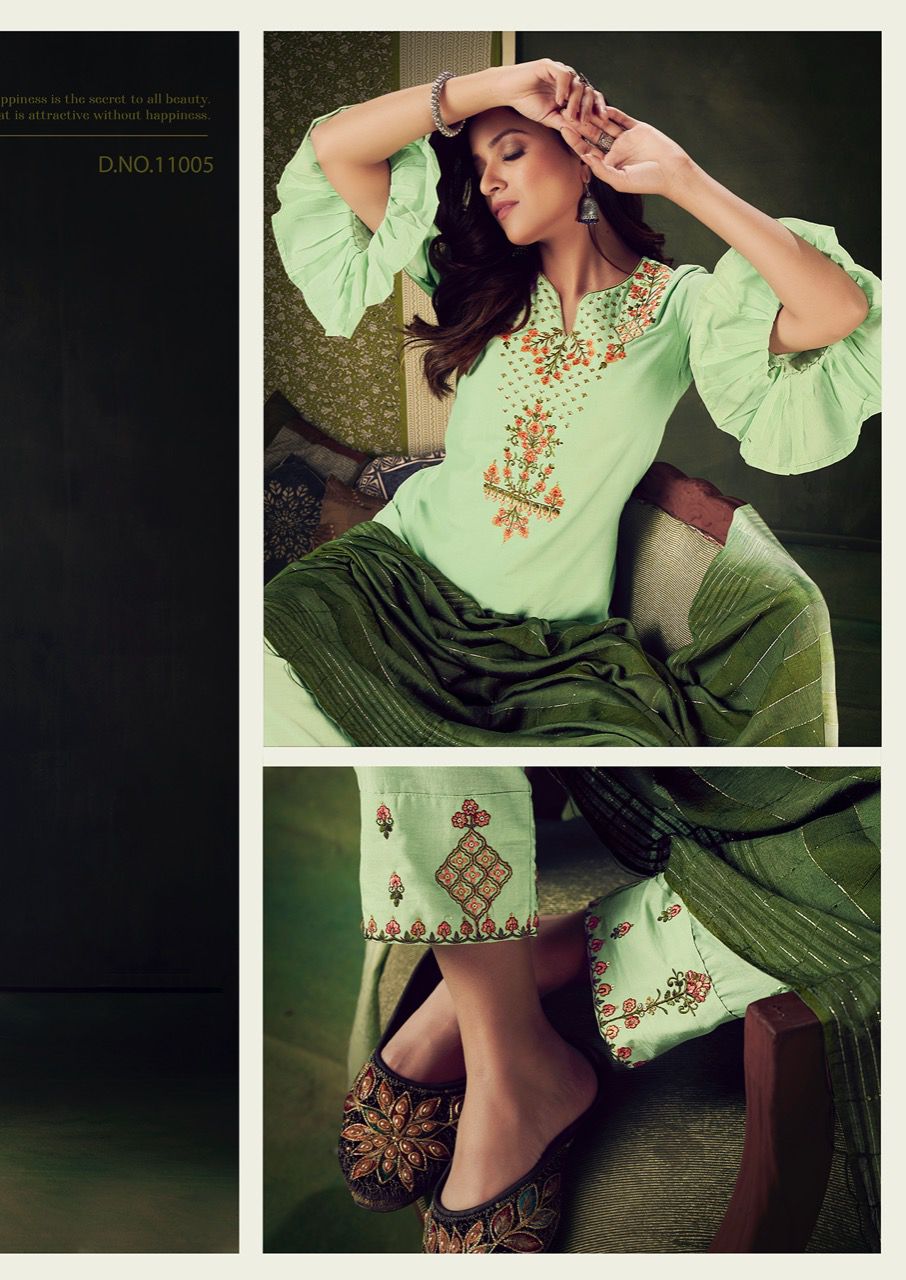 riya designer nazakat viscose attractive top bottom with dupatta catalog