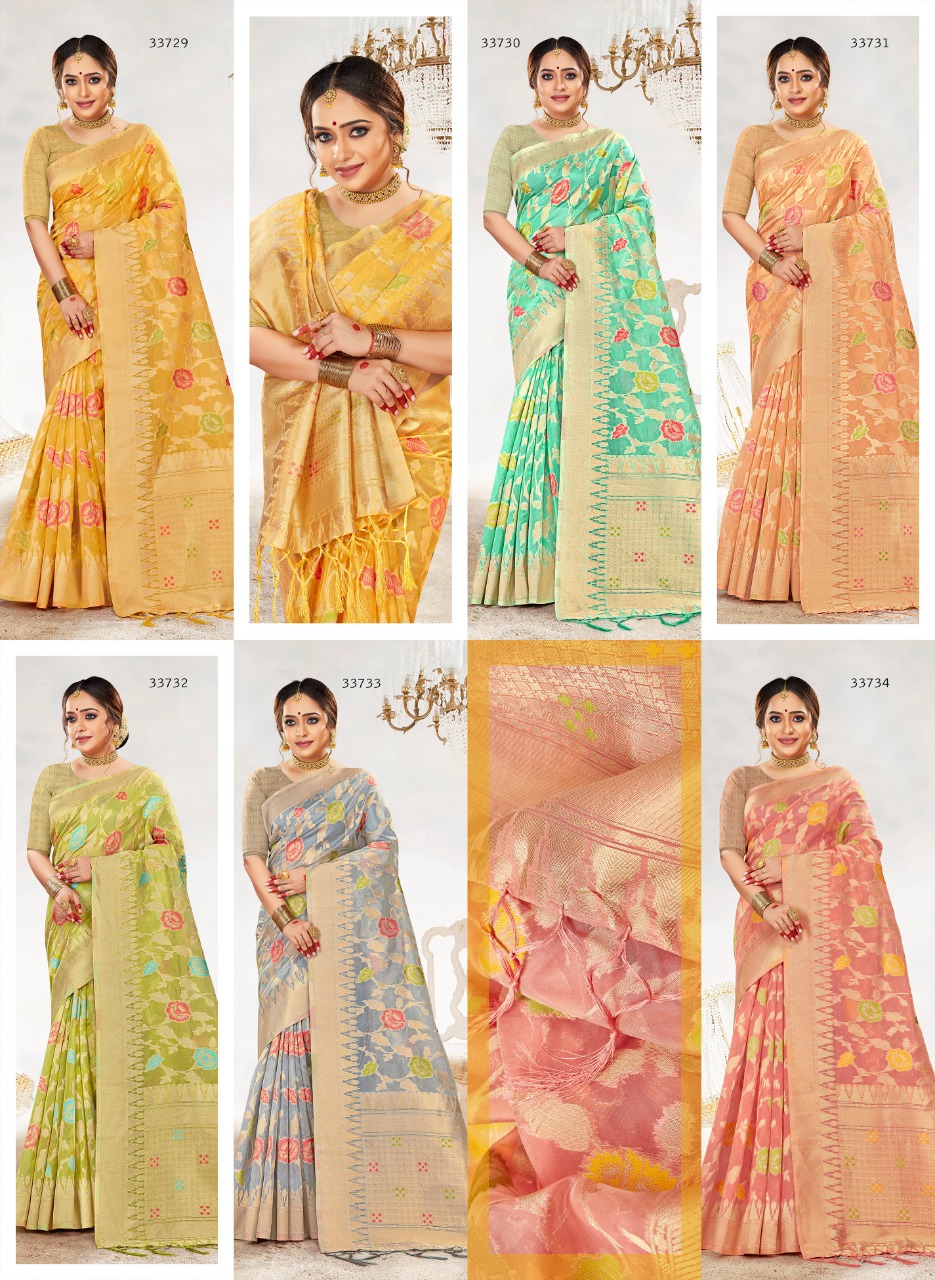 sangam print  SKS ORG 623 organza innovative style saree catalog