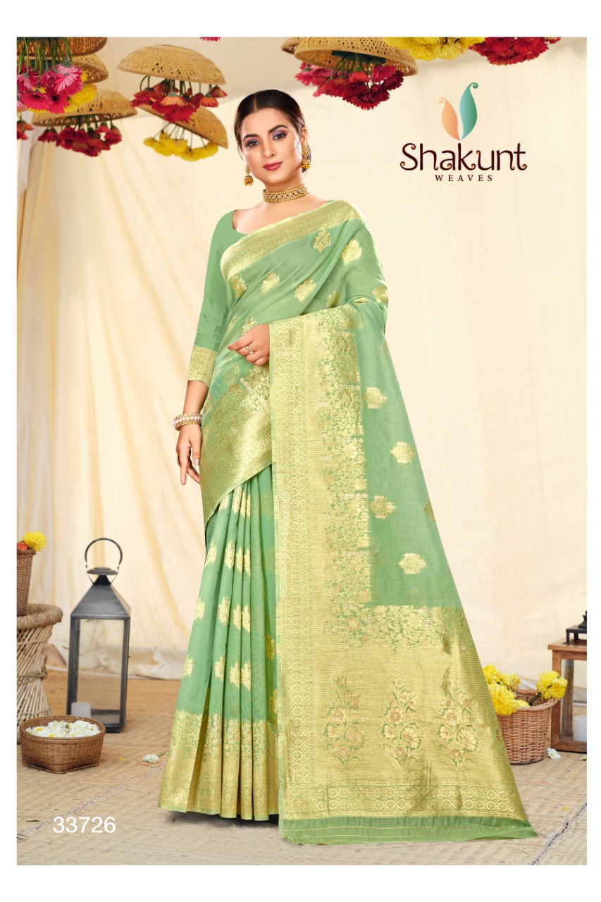 shakunt weaves SKS Linen 3029 linen gorgeous look saree catalog