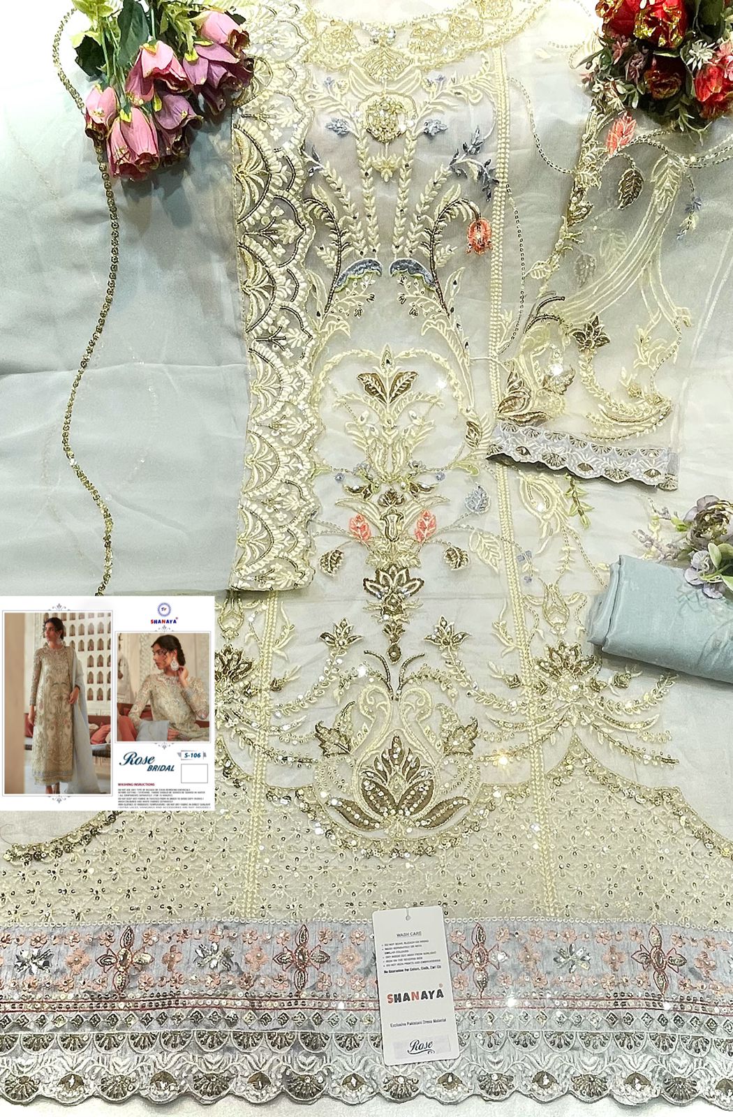 shanaya rose bridel s 106 gerogette elegant look salwar suit single