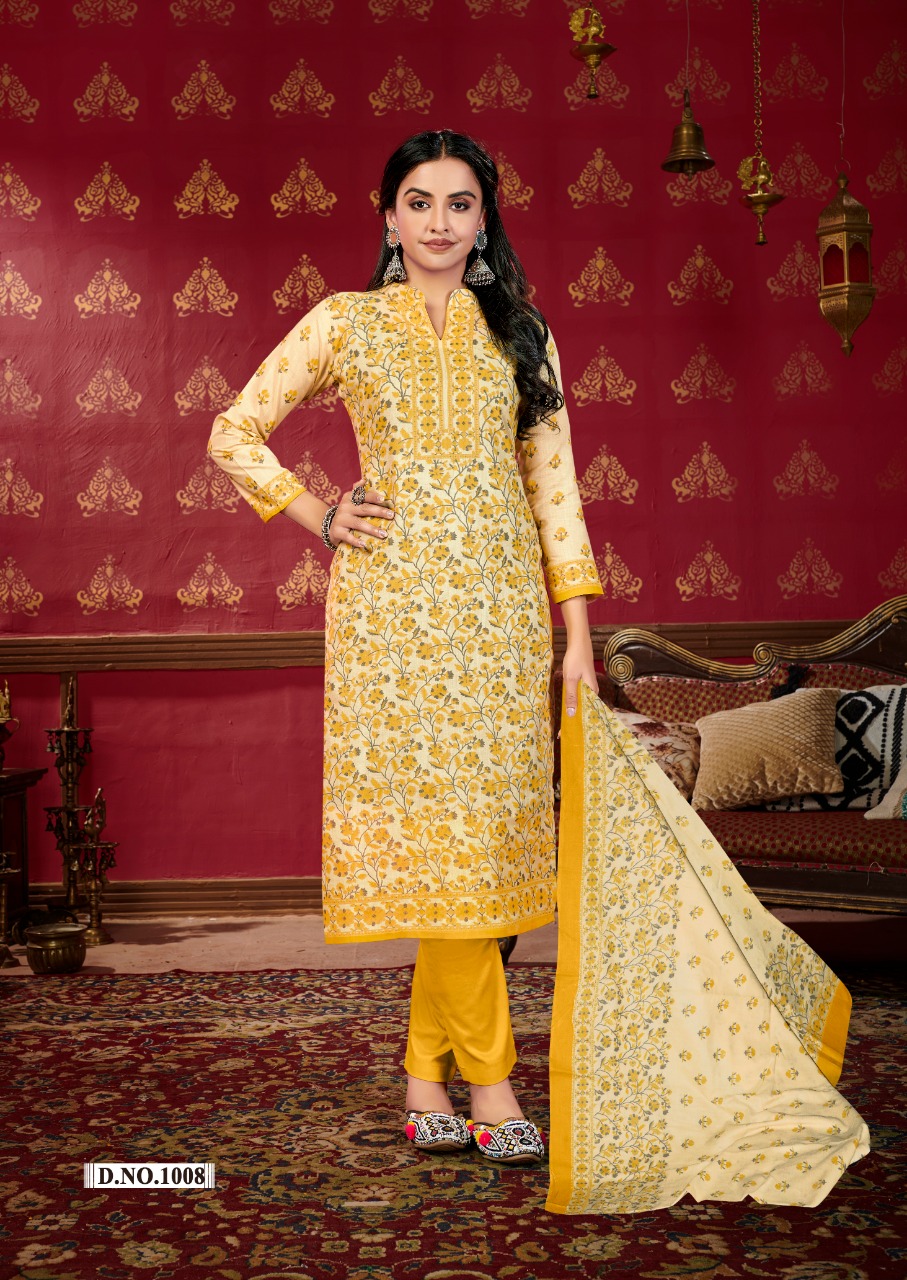 skt product summer collection 2 cotton attrective print salwar suit catalog