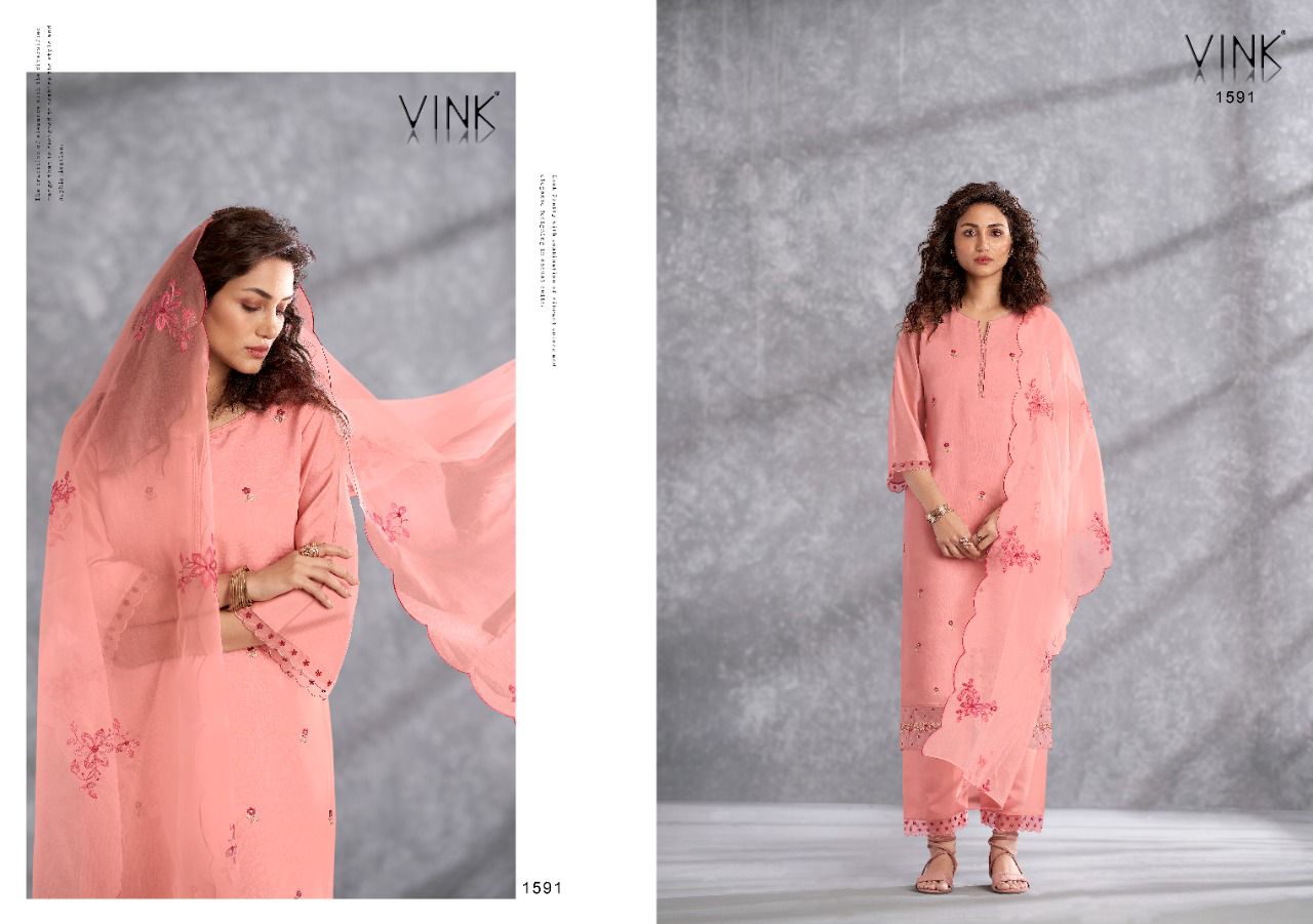 vink sunshine viscose new and modern style top bottom with dupatta catalog