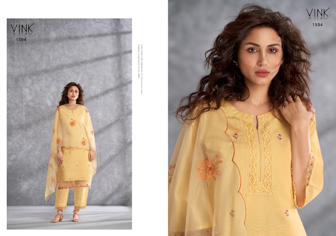 vink sunshine viscose new and modern style top bottom with dupatta catalog