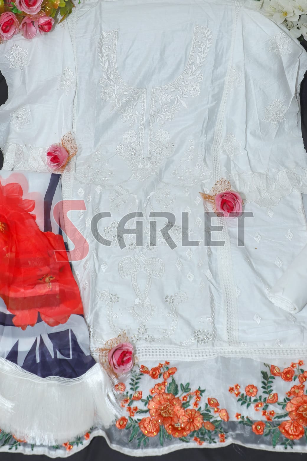 scarlet 1005 a Glace cotton regal look salwar suit single
