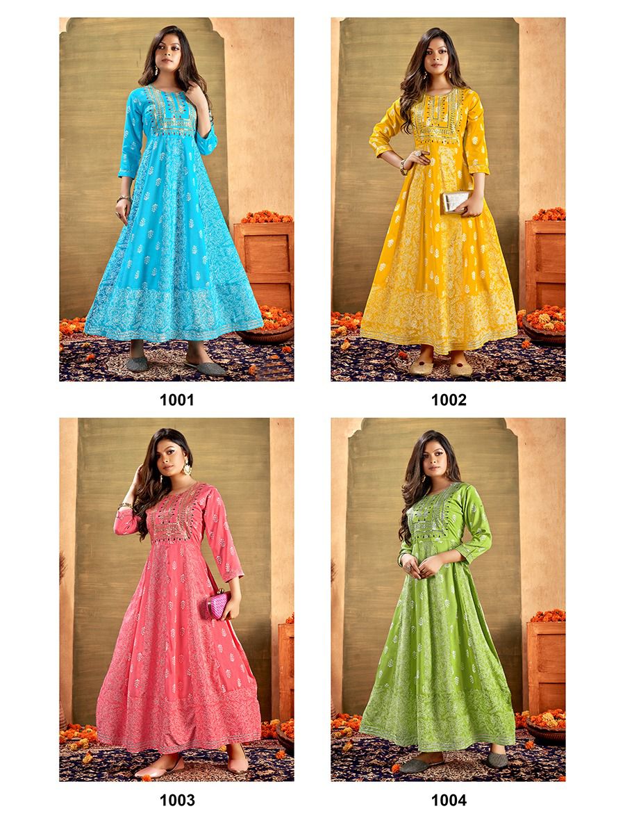 banwery fashion glamour 12 rayon new and modern style kurti catalog