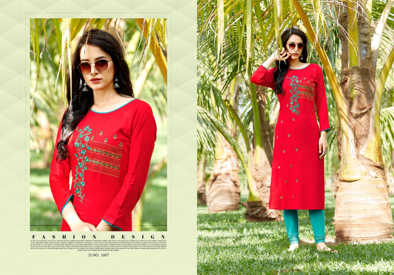 jinesh nx aaliya vol 2 rayon decent look kurti catalog