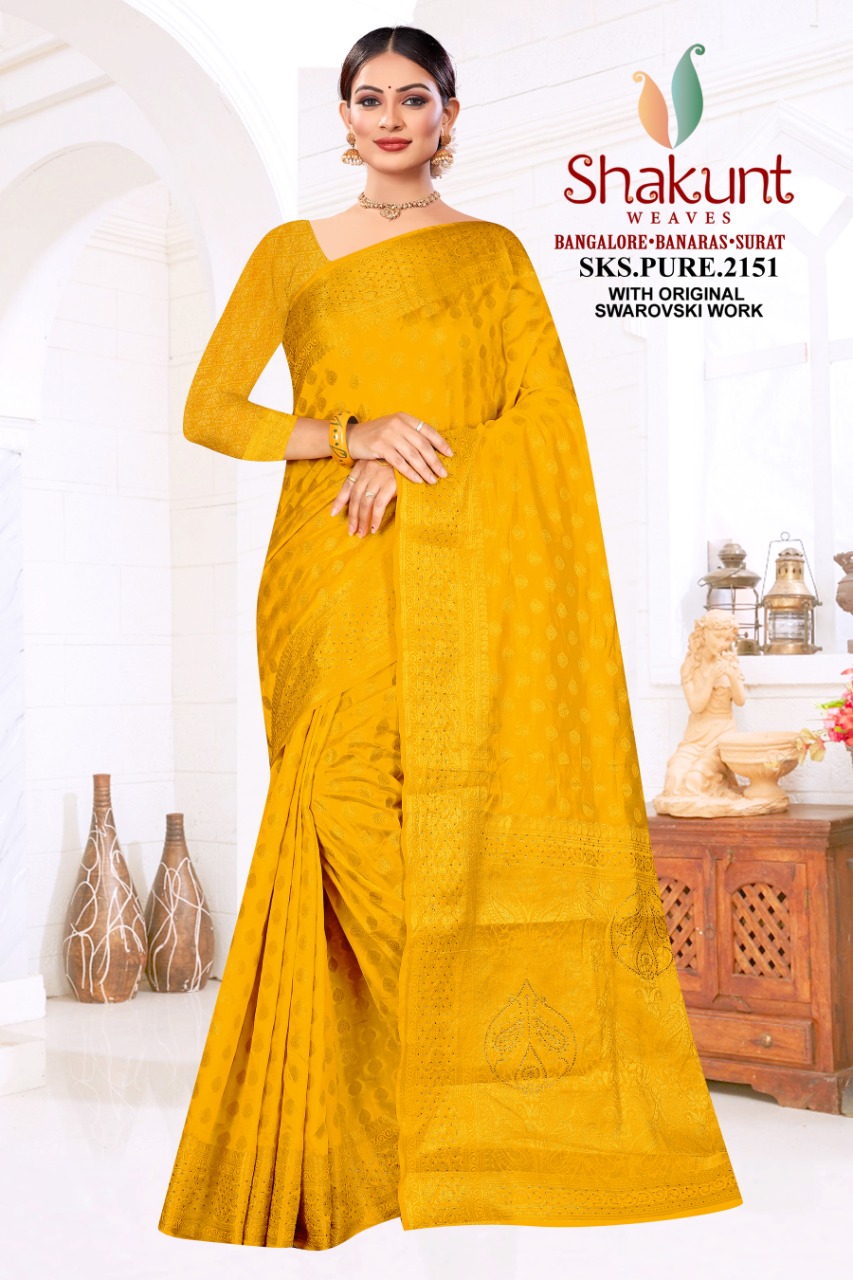 shakunt weaves sks Pure 2151 art silk elegant  saree catalog