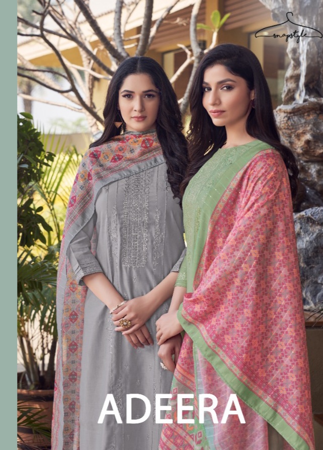 Snapstyle greetings adeera silk innovative look kurti with bottom with dupatta  catalog