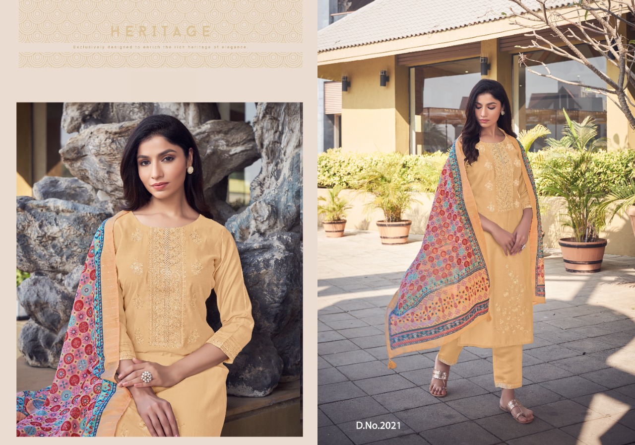 Snapstyle greetings adeera silk innovative look kurti with bottom with dupatta  catalog